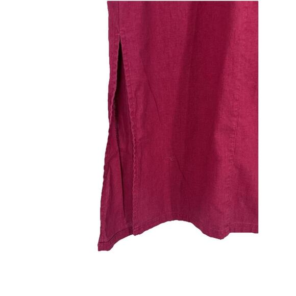 Vtg 90s Jessica Holbrook Linen Blend Jumper Maxi Dress 3X Lagenlook Teacher NWOT - Picture 4 of 9